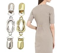 Clips De Cincha Para Ropa - Ajustador De Cintura De Pantalón Abierto De Aleación De Zinc De 4,72 Pulgadas | 2 Uds. Clips Para Suéter Con Cincha Para Decoración De Ropa, Vestidos, Pantalones Para