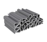 Clips de cinta para vallas, clips de montaje de protecciones para valla de privacidad valla de jardín 20 unidades (Gris, 4,75 cm)