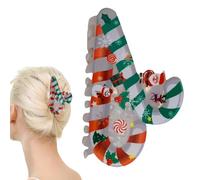 Clips de Claw de Navidad | Horquillas para el pelo grueso acrílico con estilo para mujer | Clips para Damisela Boda Boda Chica Halloween Fiestas | Novia Formal Otoño Playa