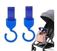 Clips de cochecito, ganchos para cochecito de bolsas, gancho organizador de ganchillo de mamá giratorio de 2 piezas, gancho organizador de cochecito, percha de bolsa de mamá versátil práctica para fau