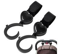 Clips De Cochecito Pesados | Gancho De Cochecito Para Bolsa De Pañales | Ganchos Multifuncionales | 2x Pram Storage Clips Pesados - Gancho Multifuncional Pouchair For Purse Groceries Di