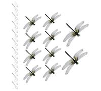 Clips de como decoración, decoración 3D de decorativa para jardín, ahuyentador de moscas, para jardinería, patio, balcón, terraza, patio trasero, parque, exterior, exterior e