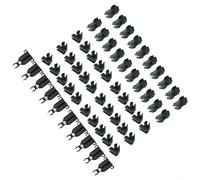 Clips de conector de estacas de jardinería, juego ajustable de 60 piezas para reforzar el crecimiento y la estabilidad de las plantas