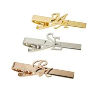 Clips De Corbata, Iniciales De Nombre Personalizado Clips De Corbata, Pinza De Barra De Corbatas, Clips De Corbata Clásicos Para Hombres Accesorios De Corbata Regalos Para Negocios Día Del Padre An