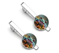 Clips de corbata para hombre, diseño de rana de árbol de risa, para corbata, para regalos de boda, negocios, 5,5 x 2,2 cm, 5.5x2.2cm, aleación, No es una piedra preciosa