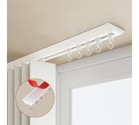 Clips de cortina de techo autoadhesivos, diseño sin taladro, para sala de estar, dormitorio, divisor de ducha, fácil instalación, fuerte sujeción, perfecto para decoración del hogar