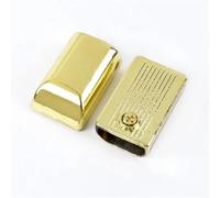 Clips de cremallera Tope de cremallera Deepeel, cierre Metal 9mm, hebilla Clip trasero, extremos correa for bolso, bloqueo, cremalleras equipaje(PaleLightGold)