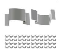 Clips de cristal de invernadero de 50 piezas adecuados para el hogar, jardín, invernadero, reparación de vidrio de invernadero, clips en G están hechos de acero inoxidable, será tu elección de