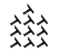 Clips de drenaje de agua para panel solar, 10 unidades, PA66, antiacumulación de agua, goteo para borde para limpieza de módulos fotovoltaicos, se adapta a marcos de 30 mm, 35 mm, 40 mm, negro (30 mm)