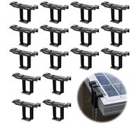Clips de Drenaje de Agua para Panel Solar Clip de Eliminación de Lodos Eliminar Los Lodos de Los Paneles Fotovoltaicos Clip de Módulos Fotovoltaicos Clips Panel Fotovoltaico Durable 35mm 16 Piezas