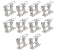 Clips de drenaje de agua para panel solar de aluminio, deflector de marco fotovoltaico, guía de agua de lluvia autolimpiante para módulos de 30 mm, vida útil de 20 años, 10 unidades