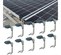 Clips de drenaje de panel solar de aleación de zinc, 10 unidades para soluciones eficaces de gestión del agua (45 mm)