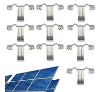 Clips de drenaje para panel solar, abrazadera Edge Mount - Soportes fotovoltaicos - para protección fotovoltaica contra la corrosión en exteriores en zonas polvorientas, minimización de la acumulación
