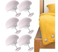 Clips de edredón, alfileres de edredón - 6x alfiler de ajuste cómodo pequeño, sujetadores de hojas portátiles multifuncionales sujetadores para fundas gruesas, edredones, cojines traseros