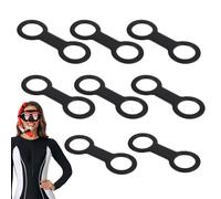 Clips de esnórquel, 8 unidades, doble de liberación rápida, soporte de silicona para buceo, para vacaciones en la playa, viajeros de , fotografía subacuática y exploración