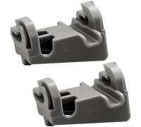 Clips de estante inferior para lavavajillas, piezas de repuesto ABS compatibles con modelos LG, puntas de bloqueo seguras para una colocación estable del estante, paquete de 2