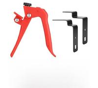 Clips de fijación ajustables para cajones para instalación de armarios y armarios, construcción de acero inoxidable, color rojo, 130 x 140 mm, para proyectos de carpintería, reparación y montaje de