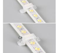 Clips de fijación de luz de neón, paquete de 30 soportes de plástico para una instalación fiable de tira LED, mantén tu iluminación limpia y segura (1)