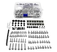 Clips De Fijación para Carenado De Motocicleta para Kawasaki ER-6N ER-6F para Ninja 650R 2009-2014, Tornillos Y Tuercas para Parabrisas. Parabrisas Abrazadera Tornillo(Plata)