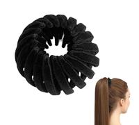 Clips de fijación para el cabello, clip de cola de caballo a moño, agarre antideslizante, borde suave, sujeción ligera, abrazadera ajustable, accesorios para coleta de mujer, viajes, adultos, belleza
