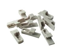 Clips de gancho para apertura push pull - Ganchos para mini pestillo - para puertas y trampillas inspección pladur - 10 unidades