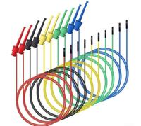 Clips de gancho para tabla de pan, para mini agarrador a macho hembra para cables de puente, silicona suave para arduino para frambuesa pi pruebas de laboratorio de bricolaje, 10 piezas (para mini