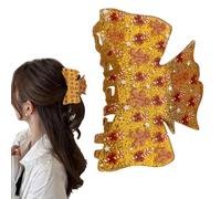 Clips de garra de cabello - Acrílico Santa Claus Central de pelo | 8.5x4.5cm tema navideño haiŕ garras, cola de caballo có duradera para mujeres, de niñas, peinados del festival