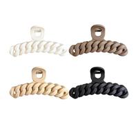 Clips De Garra De Cabello, Barretas Portátiles De Niñas, Accesorios Para El Cabello De Resina, Diseño De Resina Retorcida, Portátil Y Liviano, 11cm Para Viajes, Reuniones Estilos Informales Y Formales