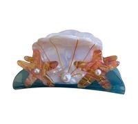 Clips de garra de cabello para mujeres, Central de cabello de estrella de mar | Central de cabello de horquilla no lipera para una bodega segura - Diseño de perlas, accesorios creativos para el cabell