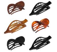 Clips de garra de cabello plano, clip de garra plana para mujeres | Horizontal Non-slip Hairpin Barrette - Accesorios de ropa de cabeza, cómodas grietas para mujeres, novia, madre, esposa