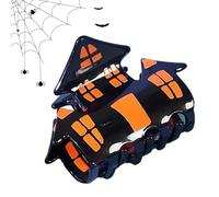 Clips de garra de Halloween,Clips de Halloween para el cabello | Clip de pelo único de Halloween - Accesorios para el cabello de Halloween para mujer, pinza para el cabello única de la casa encantada
