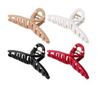 Clips de garra de silicona para mujer | Clips de garra de pelo largo | Strong Hold Barrettes 4 piezas para mujeres estudiantes estudiantes esposas amantes del fitness conciertos de viaje de viaje en
