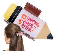 Clips de garra divertidos, linda para el cabello de lápiz - Clip de garra de lápiz | Lindo suministro decorativo para escenarios de clases de enfermería en el aula de primer día que incluyen estilo di