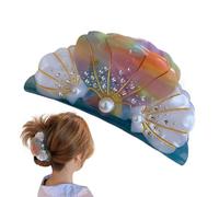 Clips de garra para el cabello, garra de pelo de acetato - acetato de mandíbula en horquilla no deslizarse los pasadores,Lindo diseño de perlas, accesorios para el cabello de cabra, cola de cheva