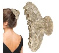 Clips De Garras Grandes Para Mujeres - Garras Finales Mates, Asas Gruesas, Diseño Francés Clásico | Horquillas De Mantenimiento Sólidas Con Dientes No Resbalón Para El Peinado Diario
