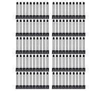 Clips de gestión de cables Correa de nylon ajustable TIENES Strong Flexation Office 100pcs (Negro)