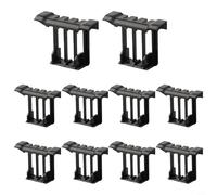 Clips de guía de agua para panel solar, diseño de drenaje multicanal, material ASA que aumenta la salida, extiende la vida útil del panel, color negro, 10 unidades, se adapta a 30 mm, 33 mm, 35 mm, 40
