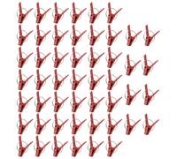 Clips de injerto de verduras, paquete de 50 abrazaderas de fijación de plantas, ganchos de conexión de plana, soporte duradero para enrejado de jardín e invernadero, ideal para plántulas, plantas