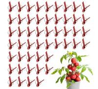 Clips de injerto para tomates, clips de conector de flores, clip de injerto, clips de soporte de plantas, clip de injerto de verduras, paquete de 50 abrazaderas de fijación de plantas, ganchos de boca
