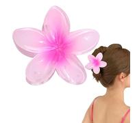 Clips De La Garra Del Pelo De Flores, Hawaiian Flower Hair Clip Para Las Mujeres, Antideslizante Clips De La Garra Paralas Mujeres Niñas Vacaciones En La Playa