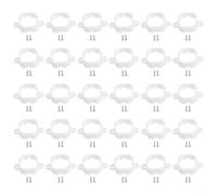Clips de lámpara compatibles con H706 para unidades exteriores con construcción de plástico para resistencia a la exposición a largo plazo (30 piezas)