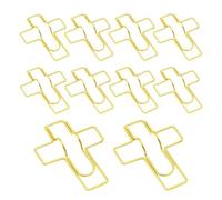 Clips de lápiz - 10-Piece 7x5.3x1cm Metal Reusable Organizador | Delicado Notebook Paper Clip Planner Holders - Solución de escritorio libre de Clutter-Free para escritorio de aula de la escuela de