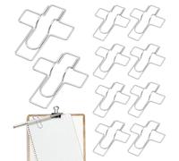 Clips de lápiz - 10-Piece 7x5.3x1cm Metal Reusable Organizador | Delicado Notebook Paper Clip Planner Holders - Solución de escritorio libre de Clutter-Free para escritorio de aula de la escuela de
