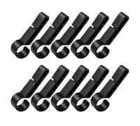 Clips de luz para casco, 10 unidades, ganchos para faros delanteros, accesorio de abrazadera para casco duro para mantenimiento, construcción, trabajo industrial, espeleología, campo petrolífero al