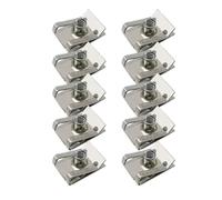 Clips de M4-M8 de acero for resorte de coche, 10 Uds., con caña de 4-8mm for motocicleta ATV(M6)