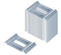Clips de malla de alambre de metal, 30 piezas para bandeja de cesta de 4 a 6 mm, con perno de 5/16, soporte de conexión a tierra de acero al carbono galvanizado para instalación eléctrica industrial