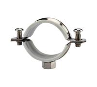 Clips de manguera, abrazaderas tubería, 15 mm-100 mm Clip tubo acero inoxidable 304 Tubería agua Plomería Aire acondicionado Hebilla cobre(25)