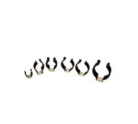 Clips de manguera, abrazaderas tubo, PVC negro T5 T8 T9 T10 T12 Soportes Abrazaderas bombilla LED Soporte reemplazo fluorescente Accesorios montaje Clip en U(T13)