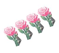 Clips De Manteles Antioxidantes Con Patrón Floral Mesa De Acero Inoxidable Sujetador Con Rosas Artísticas Los Pesos De Mantel De Patrón De Rosas Detalladas