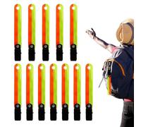 Clips De Marcador De PVC - 12 Piezas, Soporte De Papel Objetivo, Accesorios De Tiro Con Para Deportes Al Aire Libre, Marcadores De Senderos De Alta Visibilidad, Cinta Para Marcar Senderos De Árbo